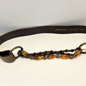 XL Antoniazzi Firenze Belt with Faux Amber Beads
